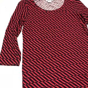 Vineyard Vines Red Black Geometric Shirt Modal XS